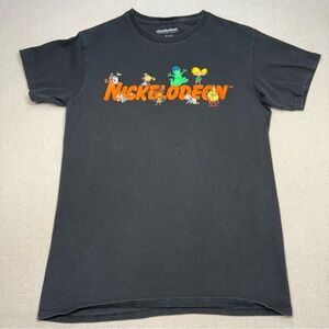 Nickelodeon Black T-Shirt - Size Small
